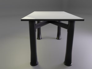 metal table Modelo 3D