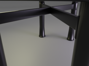 metal table Modelo 3D