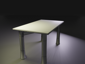 metal table Modelo 3D