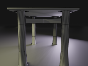 metal table Modelo 3D