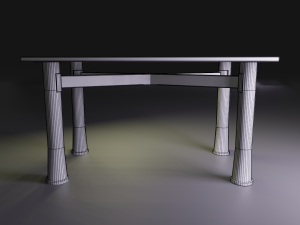 metal table Modelo 3D