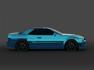 nissan gtr r34 skyline 3D Model
