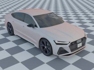 audi rs7 c8 rigged Model 3D