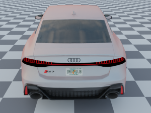 audi rs7 c8 rigged Model 3D