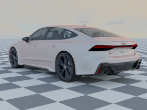 audi rs7 c8 rigged Model 3D