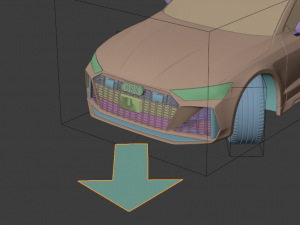 audi rs7 c8 rigged Model 3D