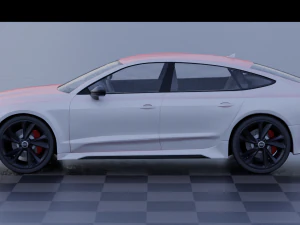 audi rs7 c8 rigged 3D Model