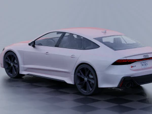 audi rs7 c8 rigged 3D Model