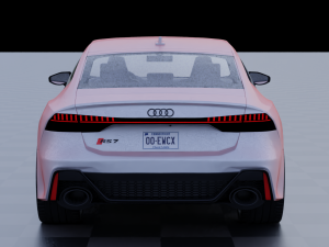 audi rs7 c8 rigged Model 3D