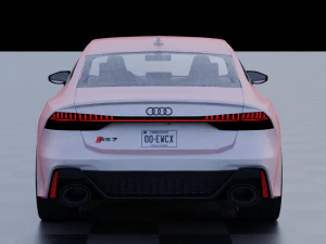 audi rs7 c8 rigged 3D Model