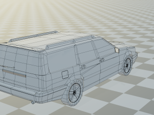 volvo 850 estate low-poly rigged 3D 模型