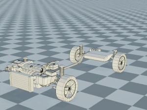 volvo 850 estate low-poly rigged 3D Model