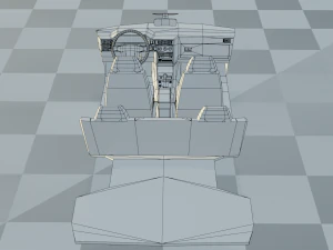volvo 850 estate low-poly rigged 3D Model