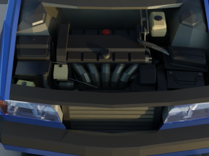 volvo 850 estate low-poly rigged 3D 模型