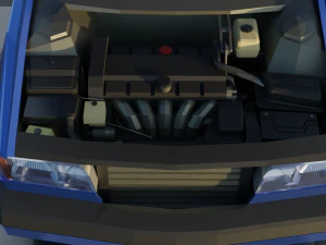 volvo 850 estate low-poly rigged 3D Model