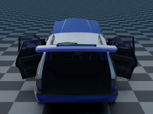 volvo 850 estate low-poly rigged 3D 模型