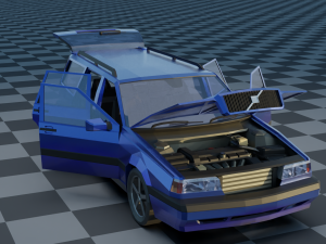 volvo 850 estate low-poly rigged 3D 模型