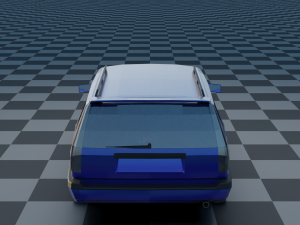 volvo 850 estate low-poly rigged 3D 模型