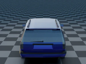 volvo 850 estate low-poly rigged 3D Model