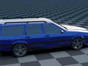 volvo 850 estate low-poly rigged 3D 模型