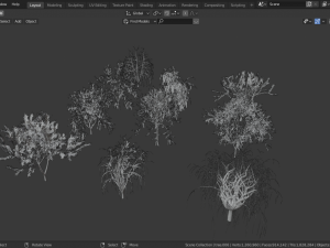 tree collection 3Dモデル
