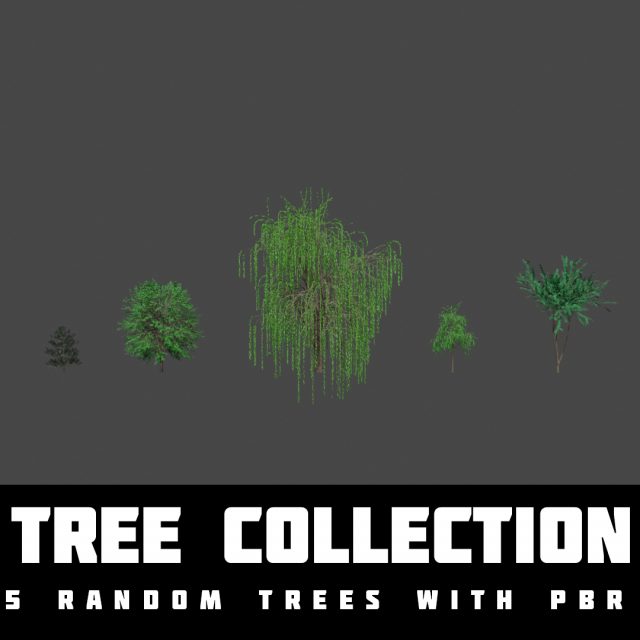 tree asset 3 3D Model .c4d .max .obj .3ds .fbx .stl .blend 
