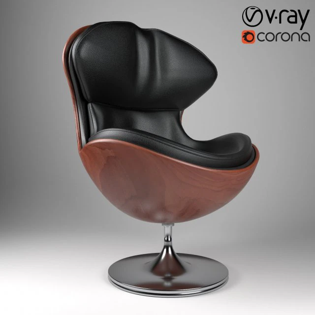 modern leather chair model 3D Model .c4d .max .obj .3ds .fbx .stl .blend 