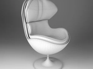 modern leather chair model 3D Model