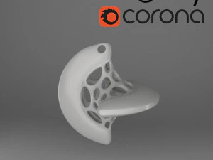 moderne Indiase parametrische keramische kettingen 3D printmodel