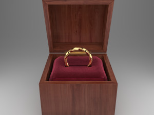 modern parametric gold ring 3D मॉडल
