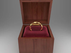 modern parametric gold ring 3D Model