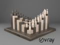 New wooden model parametric chess 3D-Modell
