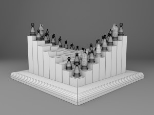 new wooden model parametric chess 3D Model
