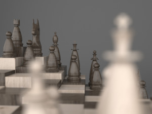 new wooden model parametric chess 3D Model