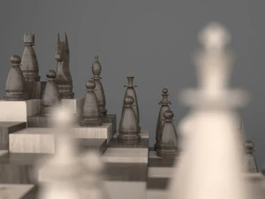 new wooden model parametric chess 3D Model