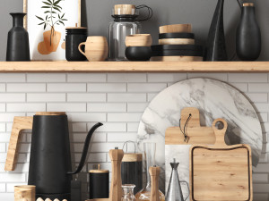 kitchenaccessories001 Model 3D