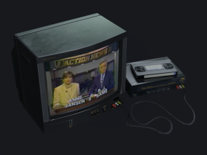 tv set - pbr game ready 3D Model
