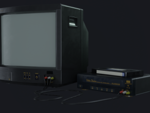 tv set - pbr game ready 3D Model