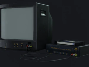tv set - pbr game ready 3D Model