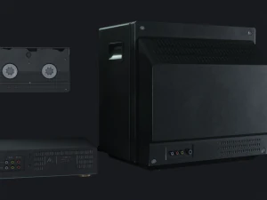 tv set - pbr game ready 3D Model