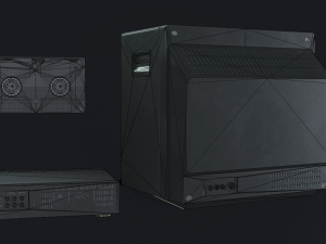 tv set - pbr game ready 3D Model