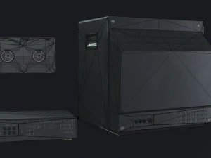 tv set - pbr game ready 3D Model