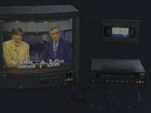 tv set - pbr game ready 3D Model