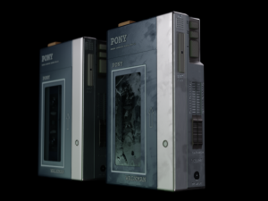 walkman cassette bpr gameready Model 3D