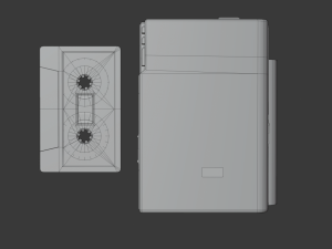 walkman cassette bpr gameready Model 3D