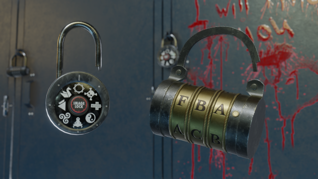 padlock pack - pbr gameready Model 3D .c4d .max .obj .3ds .fbx .stl .blend 