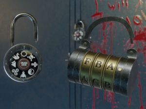 padlock pack - pbr gameready 3D Model