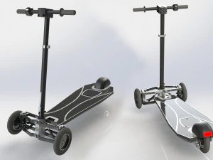 小型摩托车 3D 模型