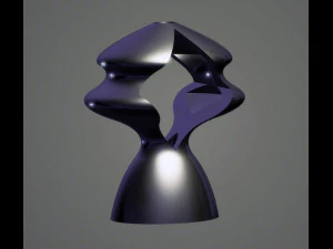 modern dual heads sculpture 3d print file 3D Print Model