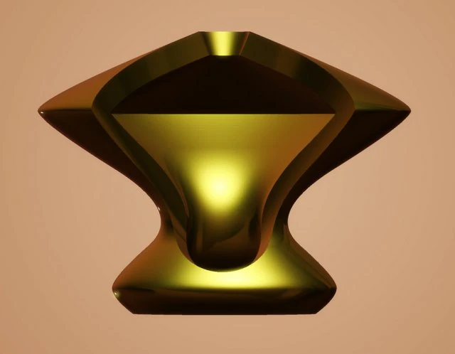 modern vase with side cutout 3d print model 3D Print Model .c4d .max .obj .3ds .fbx .stl .blend 